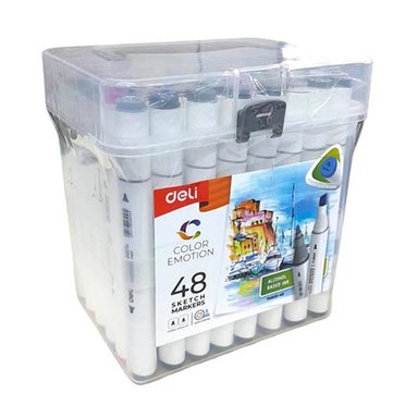 MARCADOR DOBLE PUNTA BOX X 48 70803-48 ALCOHOL TRIANGULAR          