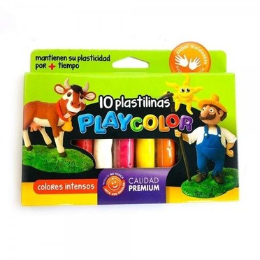 PLASTILINA PLAYCOLOR X 10 UNID          