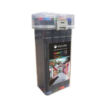 MARCADOR SKETCH X12U SKYCOLOR DOBLE PUNTA SK100-12          