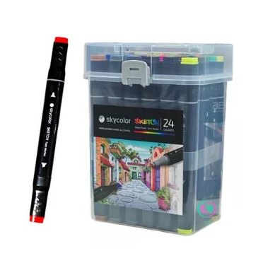 MARCADOR SKETCH X24U SKYCOLOR DOBLE PUNTA SK100-24          