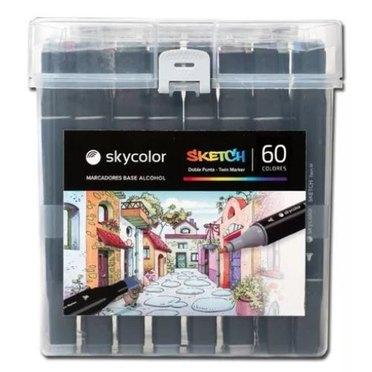 MARCADOR SKETCH X60U SKYCOLOR DOBLE PUNTA SK100-60          