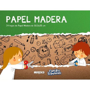 BLOCK PAPEL MADERA MURESCO 24HJS 32,5X25CM          