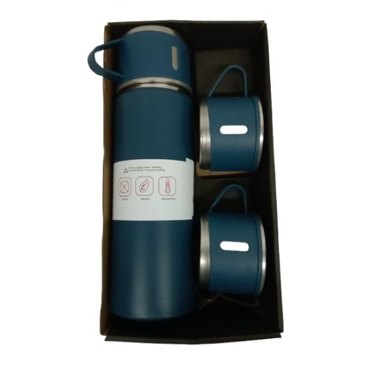 TERMO ACERO 500ML C/3 TAZAS 18756 KU-3 COVE          