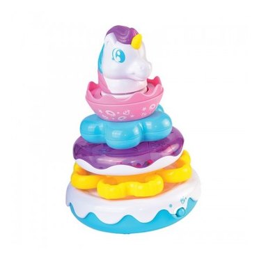 UNICORNIO AROS APILABLES LUZ Y SONIDO 4278T MI CLAVEL          