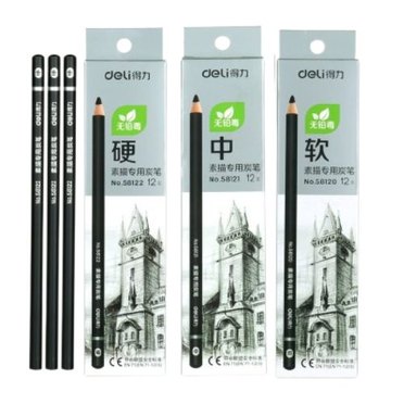 LAPIZ DE CARBON DELI 58120 SOFT X12UNID          