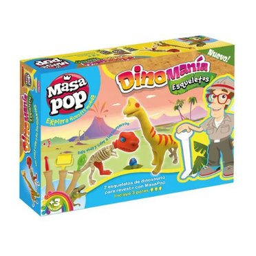 MASA POP DINOMANIA ESQUELETOS 4007 CAJA GRANDE CHIKITOYS          