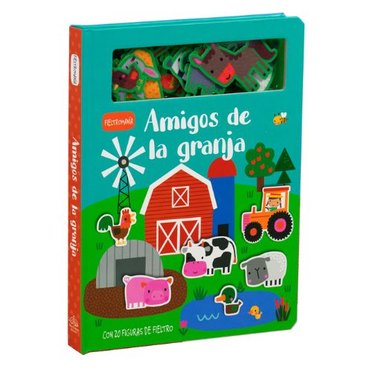 LIBRO FIELTROMANIA: AMIGOS DE LA GRANJA SILVER DOLPHIN          