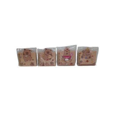 ANOTADOR 9X8CM CAPYBARA A202117 TOYZ          