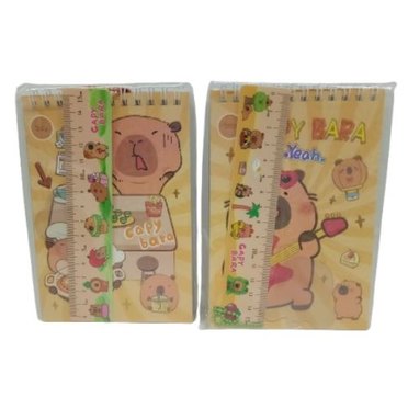 KIT ANOTADOR + REGLA CAPYBARA A202106 TOYZ          
