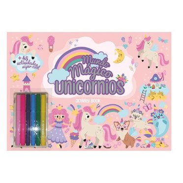 LIBRO MUNDO MAGICO CPC238 SCHOOL FUN UNICORNIOS/KAWAII          