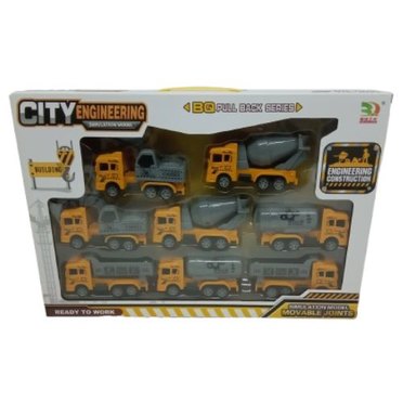 SET X8 CAMIONES CONSTRUCCION BL6855 BLOWER 42X29X6CM          