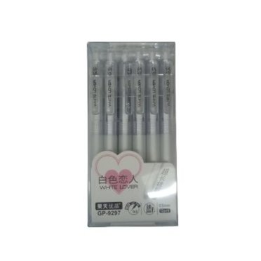BOLIGRAFO RETRACTIL 05MM GP-9297 WHITE LOVER M11S          