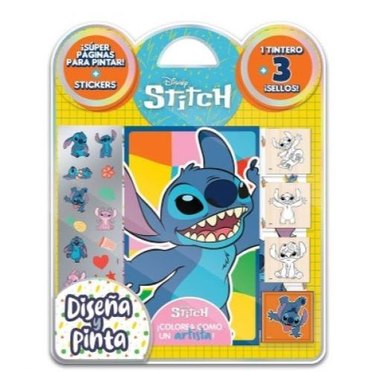BLISTER SELLOS DISEÑA Y PINTA 6308 STITCH VERTICE          