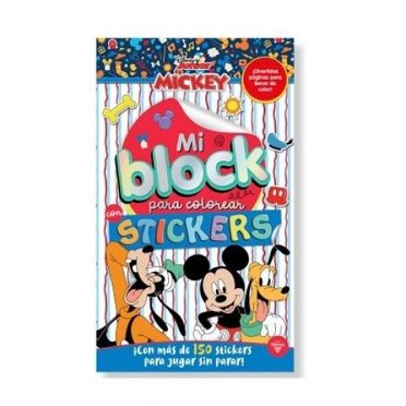 MI BLOCK PARA COLOREAR 6195 MICKEY VERTICE          