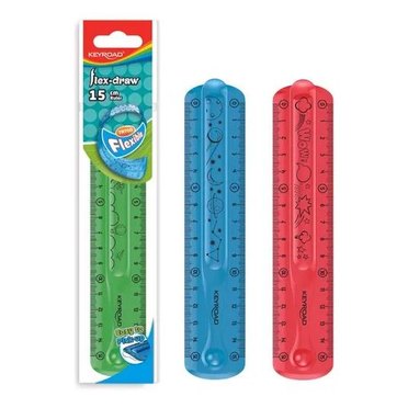 REGLA FLEXIBLE KEYROAD 15CM KR971663          