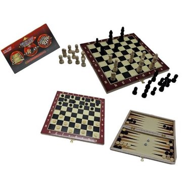AJEDRES+DAMAS+BACKGAMMON ANCH39 MADERA GRANDE ANKAH 801-0256          