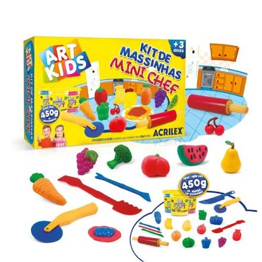 KIT DE MASAS MINI CHEF ACRILEX 40008 450GRS          