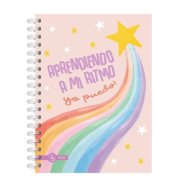 AGENDA RY 15X21 DIARIA 8009 LINEA ESCOLAR CON ESPIRAL          