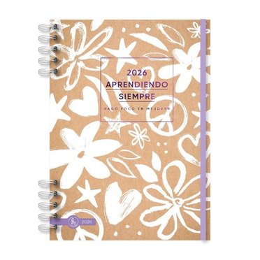AGENDA RY 15X21 DIARIA 8032 LINEA KRAFTY CON ESPIRAL          