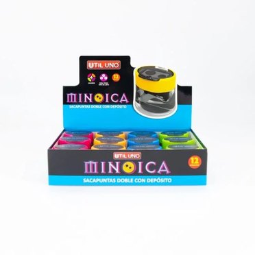 SACAPUNTAS UTIL UNO DOBLE SPD-0824 C/DEPOSITO MINOICA          