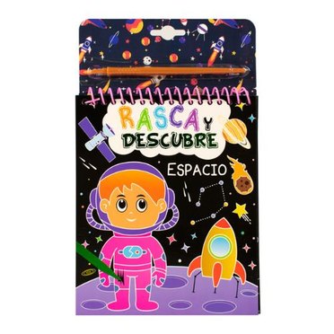 LIBRO RASCA Y DESCUBRE ESPACIO 1236 SILVER DOLPHIN          