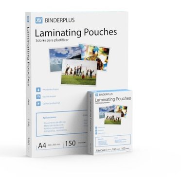 POUCH A4 X100U 80MIC BINDERPLUS 225X303MM          