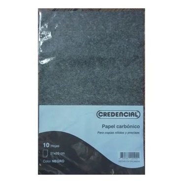 PAPEL CARBONICO CREDENCIAL X10HJS NEGRO