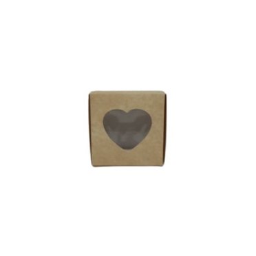CAJA DE REGALO ECOLIGICA C/VISOR 10X10CM PALEJ 203          