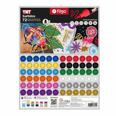 MARCADOR PINTURA AL AGUA FILGO TNT EXHIBIDOR X72UNID TNTM30-D72-SUR          