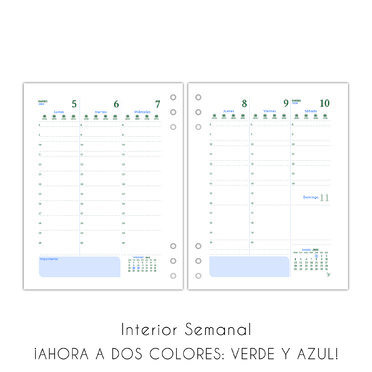REPUESTO PARA AGENDA NRO7 SEMANAL NORPAC 907AG          