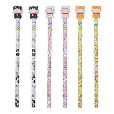 LAPIZ GRAFITO CON TOPPER WERO WE4086 GATOS          