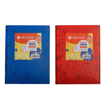 CUADERNO ESCOLAR TAPA DURA SKYCOLOR 42H FORRADO          