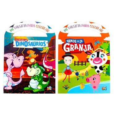 LIBRO MI VALIJITA PARA COLOREAR SCHOOL FUN LIST-402 AL 405          
