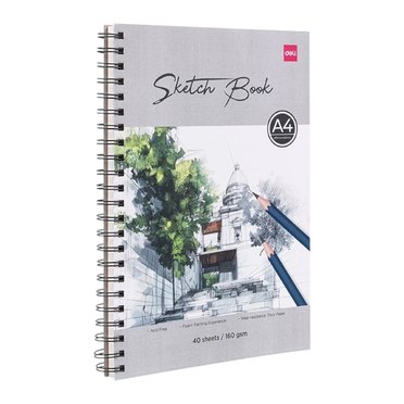 BLOCK P/DIBUJO A4 HORIZONTAL X40HJS CON ESPIRAL DELI          