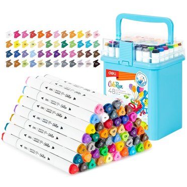 MARCADOR DOBLE PUNTA BOX X60 C187-48 AGUA TRIANGULAR          