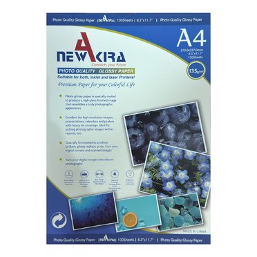 PAPEL FOTOGRAFICO GLOSSY A4 135G X100 NEW AKIRA          