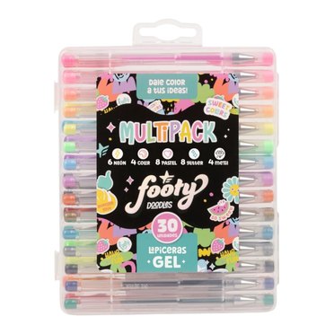 SET DE LAPICERAS GEL X30 LIB353 FOOTY          