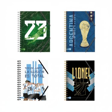 CUADERNO 20X28 TAPA DURA 1129 ARGENTINA 100 HJS RY PRODUCTOS          