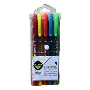 BOLIGRAFO PIZZINI COLORES X5 1MM B50CS1X5          