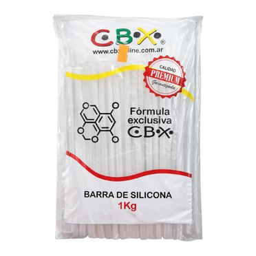 SILICONA BARRAS FINA X1KG CBX SEMI TRANSP 7MM          