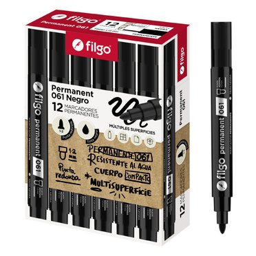 MARCADOR PERMANENTE FILGO 061 PTA REDONDA          