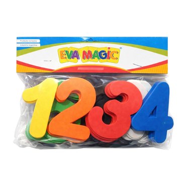 NUMEROS GOMA EVA X50UNDEVA MAGIC COD1004          