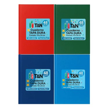 CUADERNO 19X24 TAPA DURA 48H 90G T&N 821