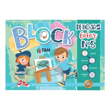 BLOCK PARA DIBUJO NRO5 T&N COLOR X20HJS