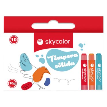 TEMPERA SOLIDA SURTIDA X10U JJ01030-10 SKYCOLOR          