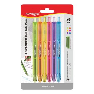 BOLIGRAFO RETRACTIL KEYROAD X6 COL 972876-6 GEL          