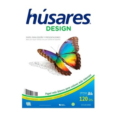 HOJA HUSARES DESIGN A4 X100HJS 120GRS 7880          