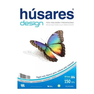 HOJA HUSARES DESIGN A4 X100HJS 150GRS 7858          