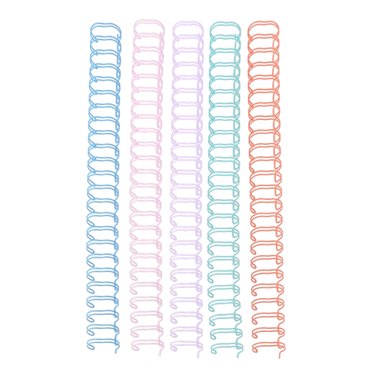 ANILLOS DOBLE ALAMBRE 19,1MM X30U PASTEL 2:1 3/4 BINDERPLUS          