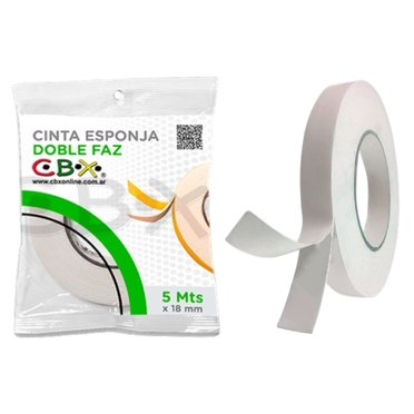 CINTA ESPONJA DOBLE FAZ 5MTSX18MM CBX          